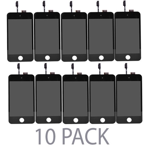 (10-Pack) iPod Touch 4th Gen Replacement LCD Screen and Digitizer (Black)