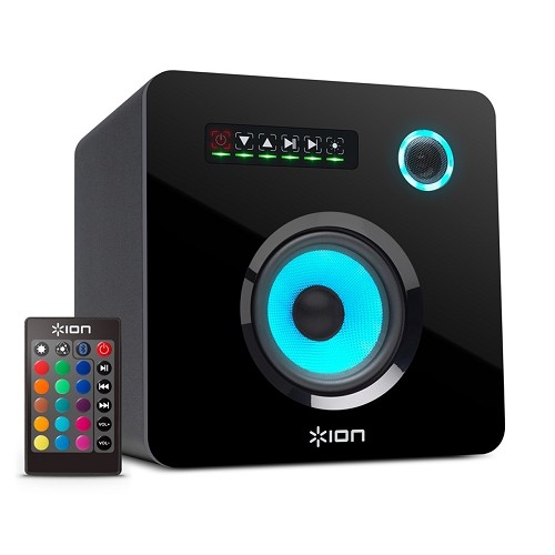 Ion ISP40 Flash Cube Bluetooth Wireless Speaker w/Multicolored LED Lighting