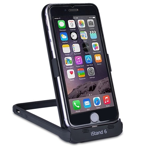 iStand 6 All-in-One MFI Case for iPhone 6/6s w/Built-in 3500mAh Power Bank