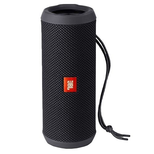 JBL Flip 3 Bluetooth Wireless Rechargeable Splashproof Stereo Speaker w/Microphone & 3.5mm Auxiliary Jack (Black) - B