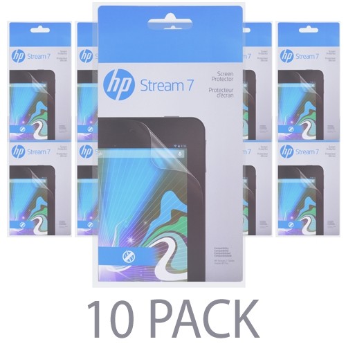 (10-Pack) HP Screen Protector for HP Stream 7 Tablet (model # 57xx) - K1V12AA#ABL - Retail Package