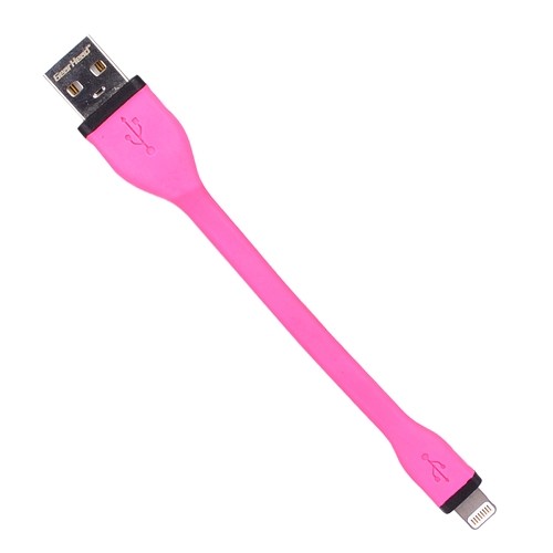 5" GearHead LC5000PNK USB to MFI Lightning Data & Power Flexible Cable for iPhone 7/6/5
