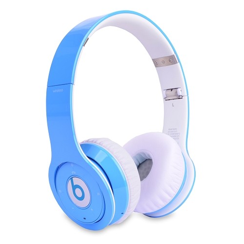 Beats by Dr. Dre Wireless Bluetooth v2.1 + EDR Foldable On-Ear Headphones w/Integrated Microphone & Case (Light Blue)