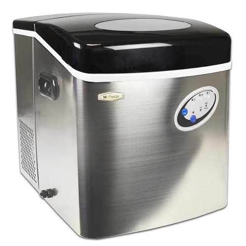 Maxi-Matic Mr Freeze MIM-88 Portable Ice Maker w/Ice Scoop (Stainless Steel)