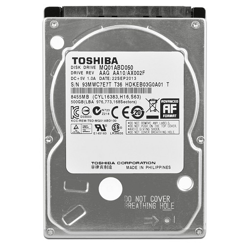 Toshiba MQ01ABD050 500GB SATA/300 5400RPM 8MB 2.5" Hard Drive