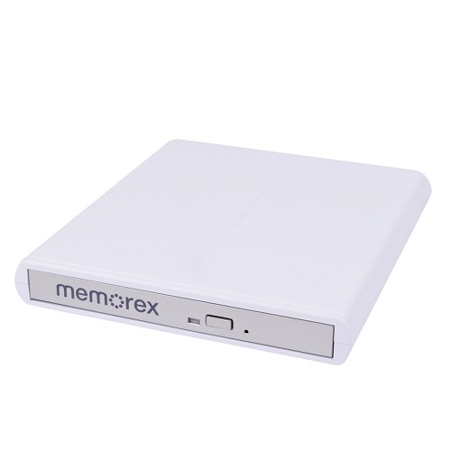 Memorex MRX-650LE 8x DVD±RW DL USB 2.0 Slim External Drive w/Software (White/Silver)