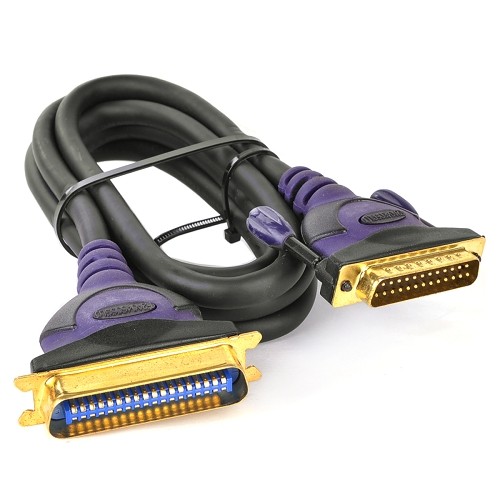6' Belkin Gold Series 25-pin DB25 (M) to 36-pin Centronics (M) Parallel Printer Cable w/24k Gold-Plated Connectors