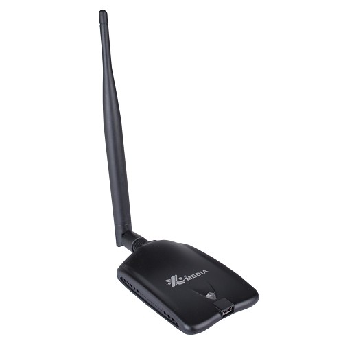 X-Media NE-WN1211D 150Mbps Wireless-N High Power USB 2.0 Adapter w/5dBi High Gain Antenna (Black)