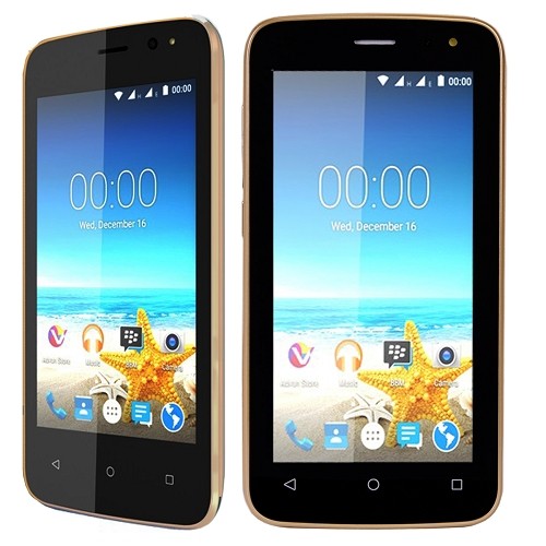 Maxwest Nitro 4 4G 4" Touch Quad-Core 1.2GHz 512MB 4GB Unlocked Quad Band GSM Dual-SIM Smartphone Android 5.1 (Gold)