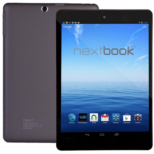 NextBook NX785QC8G Quad-Core 1.6GHz 1GB 8GB 7.85" Capacitive Touchscreen Tablet Android 4.4 (Dark Gray)