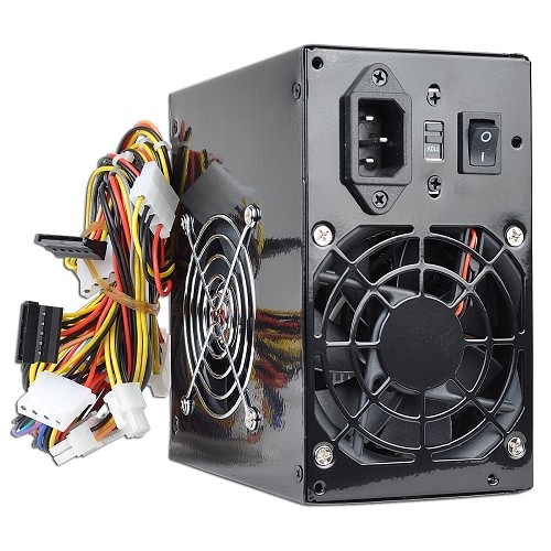 Logisys 550W 20+4-pin Dual Fan ATX Power Supply w/SATA & PCIe (Black)
