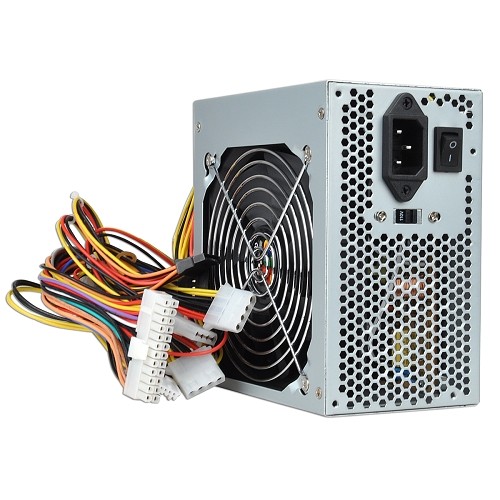 Logisys PS550E12 550W 20+4-pin ATX Power Supply w/SATA & Large 120mm Ball Bearing Cooling Fan for Quiet Performance