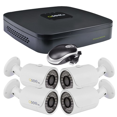 Q-See QC918-4Y6-1R 8-Channel Network DVR Surveillance Kit w/1TB Hard Drive & 4 1080p Bullet Cameras
