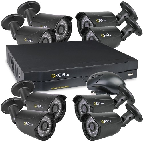 Q-See QC958-8Y5-2R 8-Channel Network DVR Surveillance Kit w/2TB Hard Drive & 8 IP66 720p Cameras