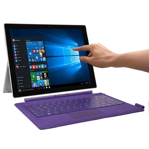 Microsoft Surface Pro 3 Core i5-4300U Dual-Core 1.9GHz 4GB 128GB SSD 12" Tablet W10P w/Purple Keyboard
