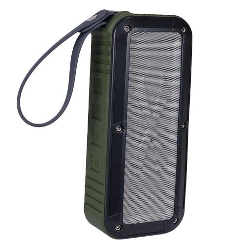 Logisys SP608MG Bluetooth Wireless Waterproof Rechargeable Speaker w/3.5mm Auxiliary Port (Green)