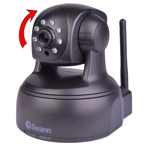 Swann 1/4" CMOS Wireless Infrared Night Vision Remote IP Network Camera w/Pan & Tilt Control & Microphone