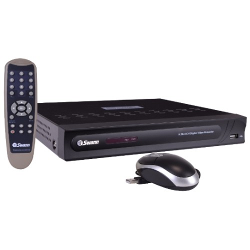 Swann DVR4-1250 4-Channel 500GB DVR Home Security System w/Smartphone Remote Access