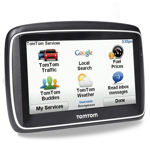 TomTom Go 740 Live 4.3" Touchscreen Bluetooth Portable GPS System w/USA & Canada Maps & Traffic Message Channel