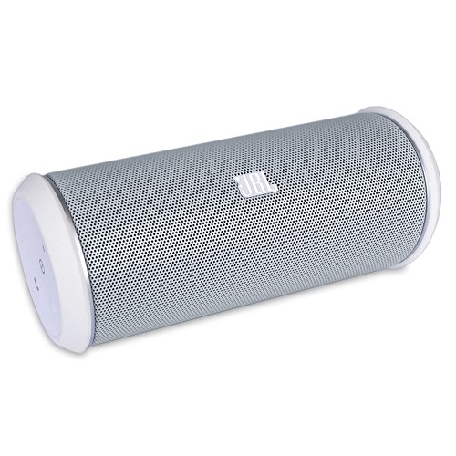 JBL Flip 2 Bluetooth Wireless Rechargeable Portable Stereo Speaker w/Microphone & 3.5mm Auxiliary Jack (White)