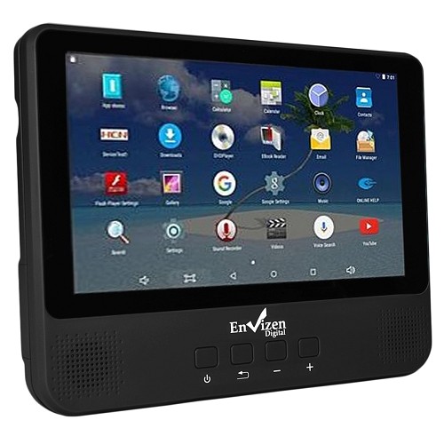 Envizen 2-in-1 Android Tablet + DVD Player - Quad-Core 1.3GHz 1GB 16GB 9" Touchscreen Android 5.1 (Black)