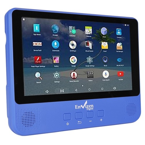 Envizen 2-in-1 Android Tablet + DVD Player - Quad-Core 1.3GHz 1GB 16GB 9" Touchscreen Android 5.1 (Blue)