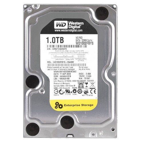 Western Digital RE3 Enterprise 1 Terabyte (1TB) SATA/300 7200RPM 32MB Hard Drive