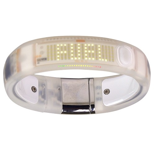 Nike+ Fuelband Pedometer/Watch - Track and Record Your Workouts! (Clear/White/Steel - XL)