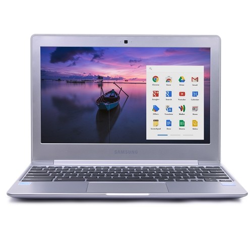 Samsung XE500C12 Celeron N2840 Dual-Core 2.16GHz 2GB 16GB SSD 11.6" LED Chromebook Chrome OS w/Webcam & BT (Silver) - B