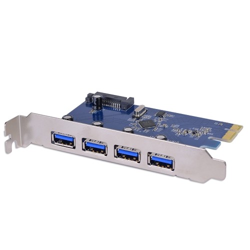 X-Media XM-UB3204 V3.0 4-Port SuperSpeed USB 3.0 PCI Express (PCIe) Adapter