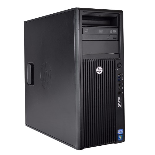 HP Z420 Workstation Xeon Six-Core E5-1650 3.2GHz 16GB 2TB DVD±RW Quadro 600 Windows 10 Professional w/RAID