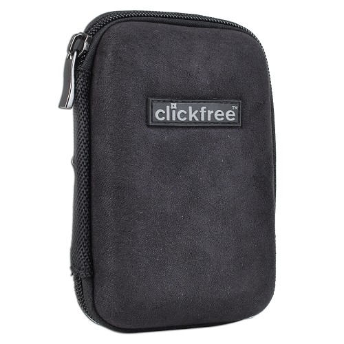Clickfree ZIP025B Hard Shell Zippered Protective Case for 2.5" External Hard Drives (Black)