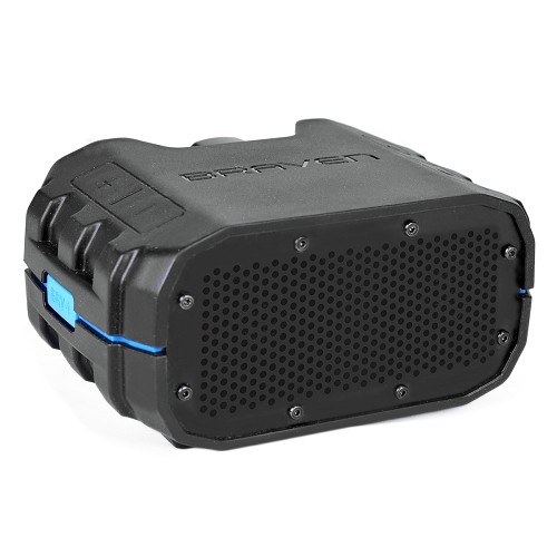 BRAVEN Ultra Rugged BRV-1 Rechargeable Bluetooth Wireless Shock & Splash Proof Speaker w/Mic & USB Charging Port