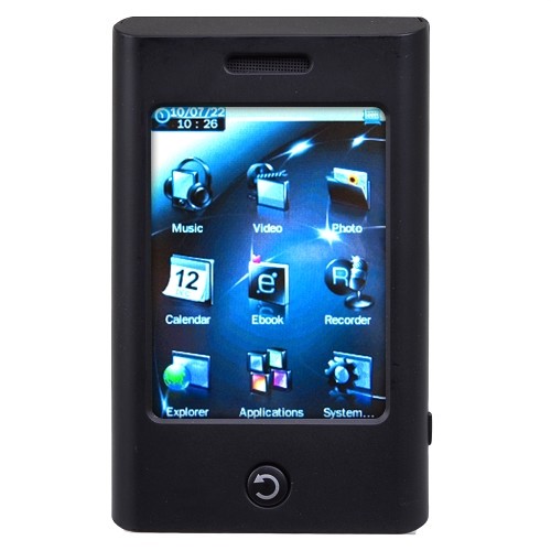 Eclipse T2800 4GB MP3 USB 2.0 Touchscreen Digital Music/Video Player & Voice Recorder w/2.8" LCD (Black)