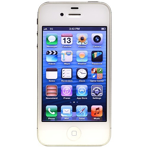 Apple iPhone 4S 8GB 3.5" Touchscreen Quad-Band GSM Dual Camera Smartphone for AT&T (White) - B