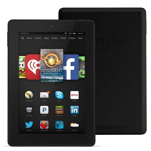 Amazon Kindle Fire HD 6 Quad-Core 1.5GHz 1GB 16GB 6" Touchscreen Tablet Fire OS 4 (4th Generation) (Black)