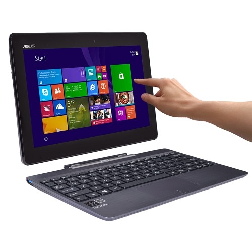 ASUS Transformer Book Atom Z3740 Quad-Core 1.33GHz 2GB 64GB 10.1" Multi-Touch Convertible Tablet/Notebook W8.1 w/Webcam