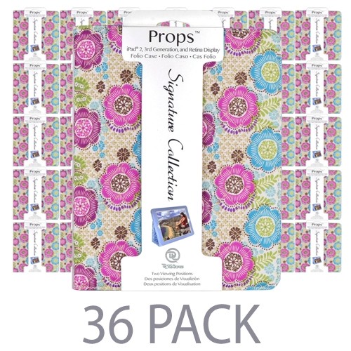 (36-Pack) PC Treasures Props Signature Collection Folio Case for iPad 2nd