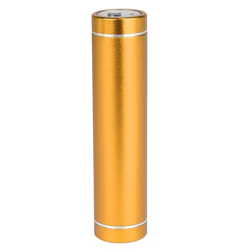 PC Treasures ChargeIt 2000mAh Portable Power Bank w/Micro USB Cable (Orange Gold)