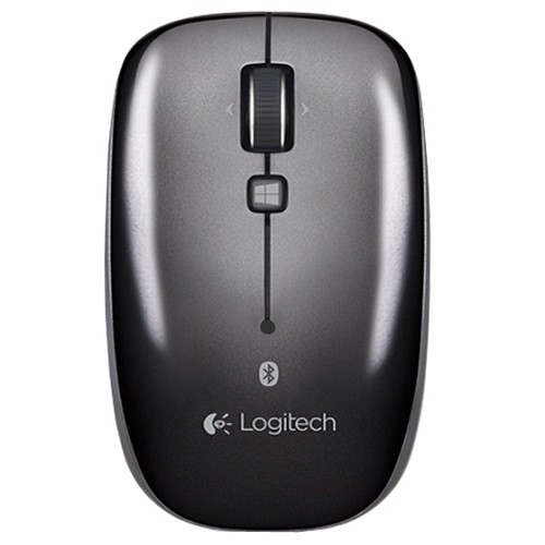 Logitech M557 Bluetooth Wireless 6-Button Optical Scroll Mouse for Windows or Mac w/Tilt Wheel Technology (Gray)