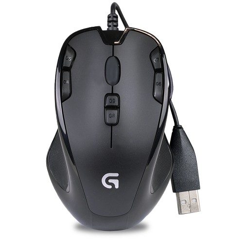 Logitech G300S 9-Button USB Wired Optical Scroll Gaming Mouse (Black/Blue) - B