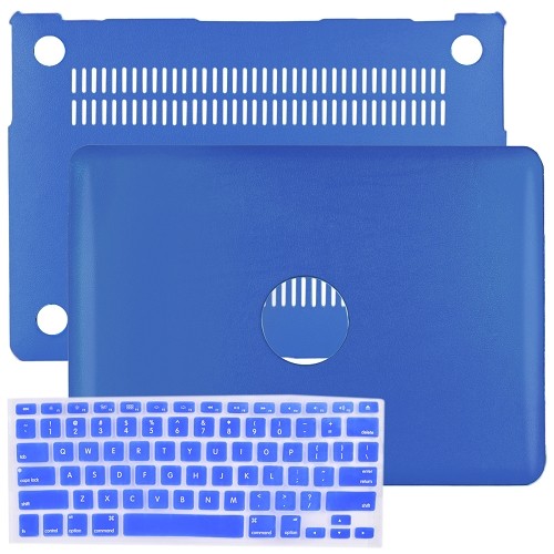 SlickBlue Rubberized Hard Case for 11" MacBook Air w/Keyboard Cover (Royal Blue)
