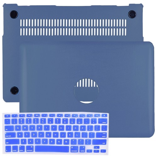 SlickBlue Leatherette Hard Case for 13" MacBook Air w/Keyboard Cover (Royal Blue)