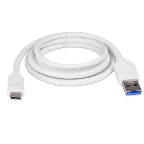 3.3' Logisys Hi-Speed USB 3.1 Type C (USB-C) (M) to USB 3.0 A (M) 5Gbps Cable - (White) - CA30M