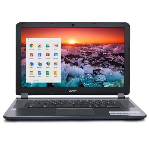 Acer CB3-532-C47C Celeron N3060 Dual-Core 1.6GHz 2GB 16GB SSD 15.6" LED Chromebook Chrome OS w/Webcam (Silver) - B