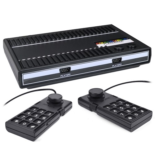 AtGames ColecoVision CV450 Flashback Classic Game Console w/Wired Controllers & 60 Built-in Games (Black)