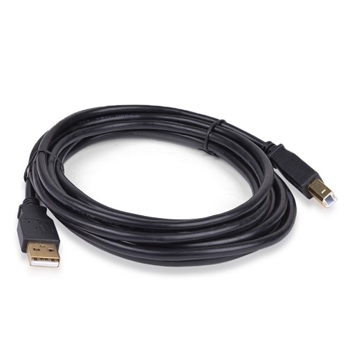 10' @.com DCD14206 USB 2.0 A (M) to USB 2.0 Micro-B (M) w/Gold-Plated Connectors (Black)