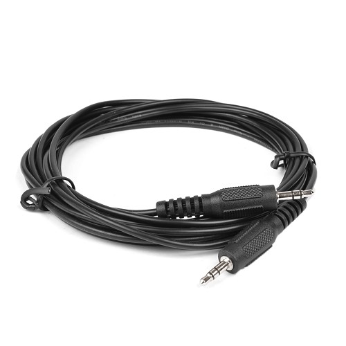 12' @.com DCD14209 3.5mm Stereo (M) to 3.5mm Stereo (M) Audio Cable (Black) - Perfect for MP3 Players & More!