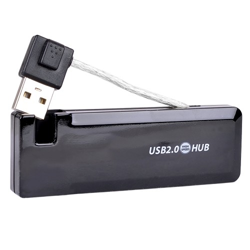 Onn DCD14214 Slim 4-Port USB 2.0 Hub (Black)