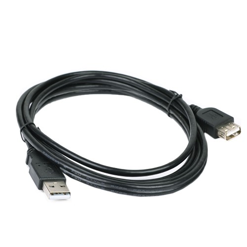 10' @.com DCD14215 USB 2.0 A (M) to USB 2.0 A (F) Extension Cable (Black)